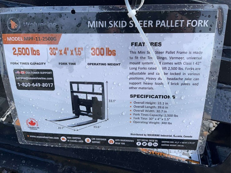 unused-mini-skid-steer-pallet-fork-attachment-image-2