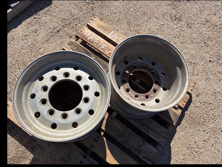 #1649-•-set-of-2-semi-truck-rims-image-6