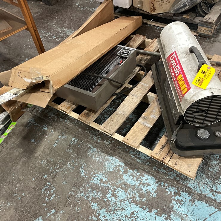 #7663 • (2) Shop Heaters and Greenlee 54" Long x 1/4" Diameter Drill Bit Extensions