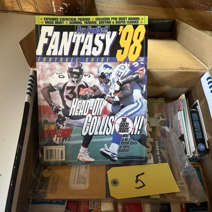 Vintage Pro Sports Cards & Graphic Magazines