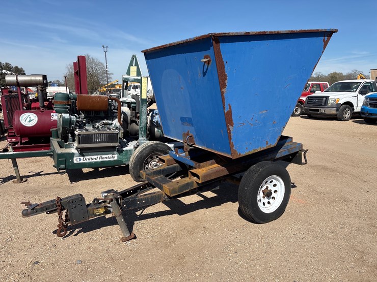 #2831-•-trash-dump-hopper-on-single-axle-trailer,-no-title-image-1
