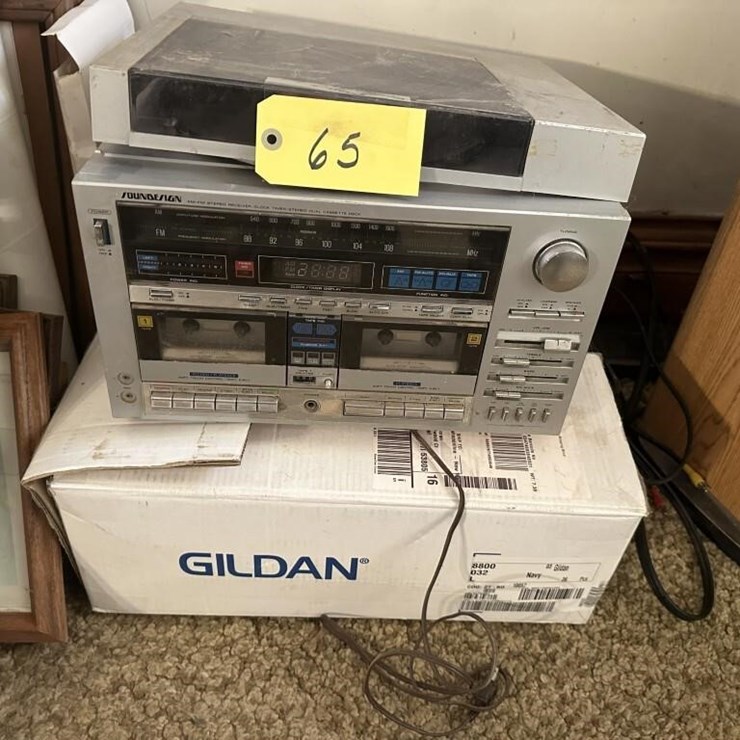 Dual Cassette Stereo & VHS Tapes