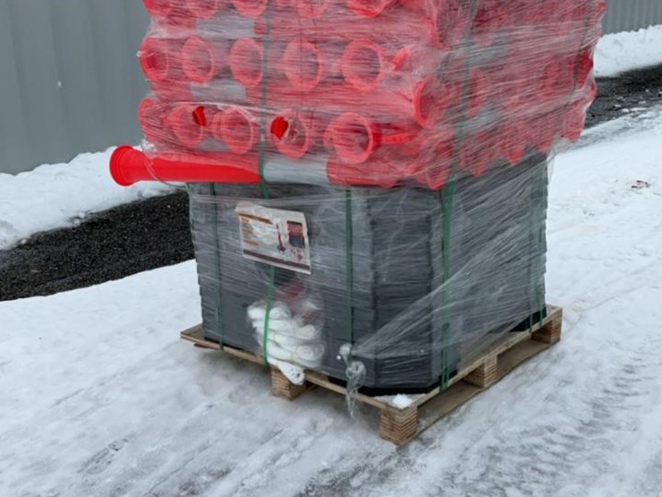 #986-•-unused-landhero-420*420*1100-mm-t-top-bollard-&-warning-burting*-image-1