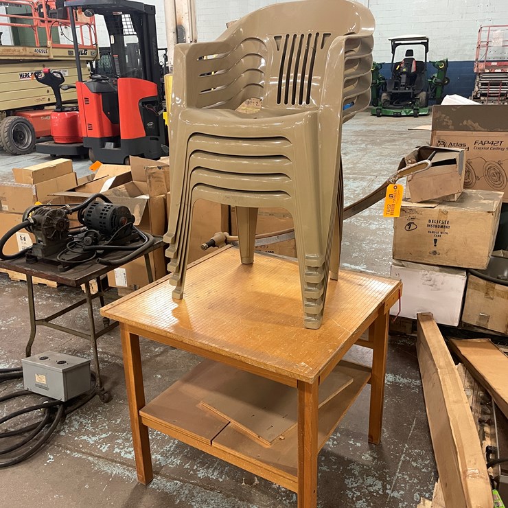 #7662 • Large Vintage Ingento Paper Cutter on Stand