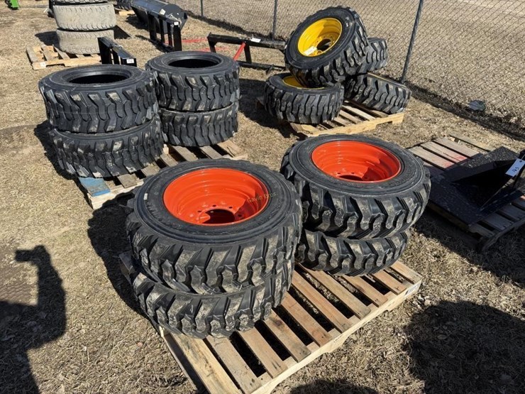 (4)-new-10-16.5-skidsteer-tires-w/rims-image-2