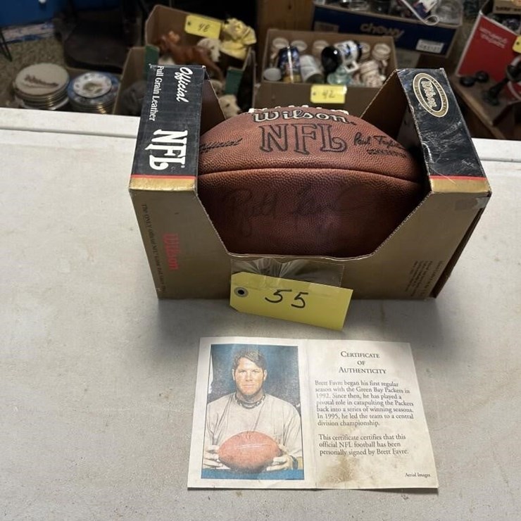 Brett Favre Signed Football