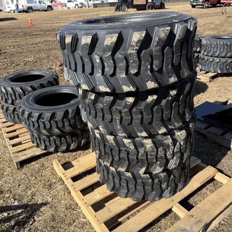 (4) New 12-16.5 Skidsteer Tires