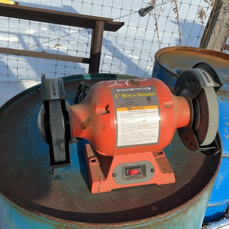 #270 • Central Machinery 6” Bench Grinder