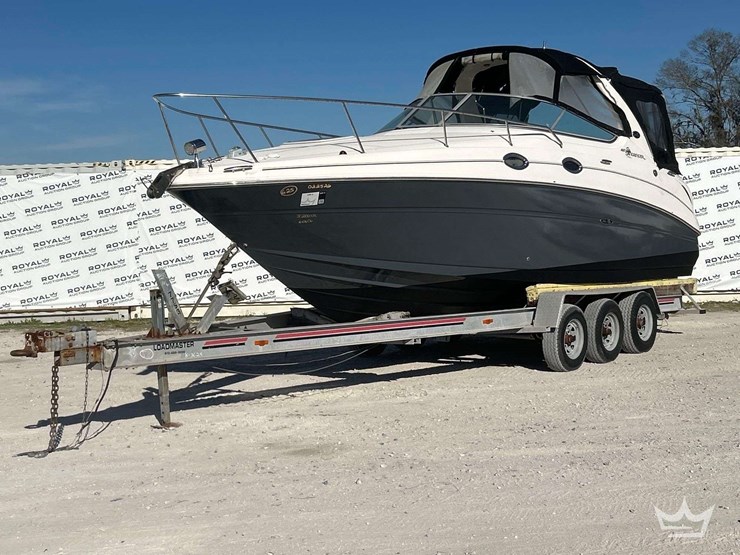 2006-sea-ray-sundancer-31ft-boat-w/-loadmaster-28ft-tri-axle-boat-trailer-image-1