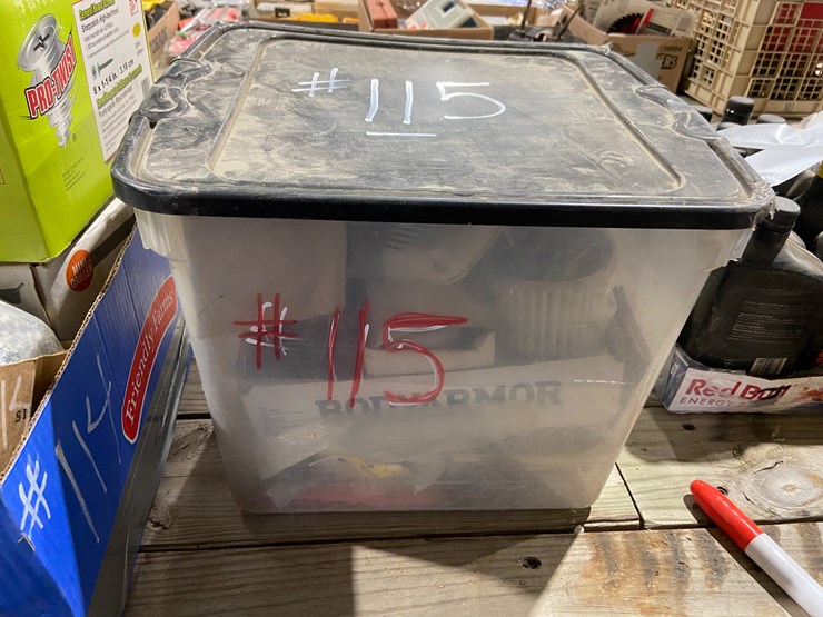 #115-•-tote-of-misc-and-2-jugs-antifreeze-image-1