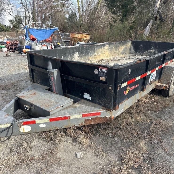 2017 BWISE DLP-16 T/A 16FT DUMP TRAILER
