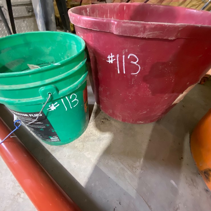 #113 • Tub of Misc tractor parts