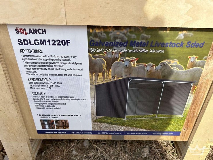 2026-sdlanch-sdlmg1220f-galvanized-metal-livestock-shed-image-2
