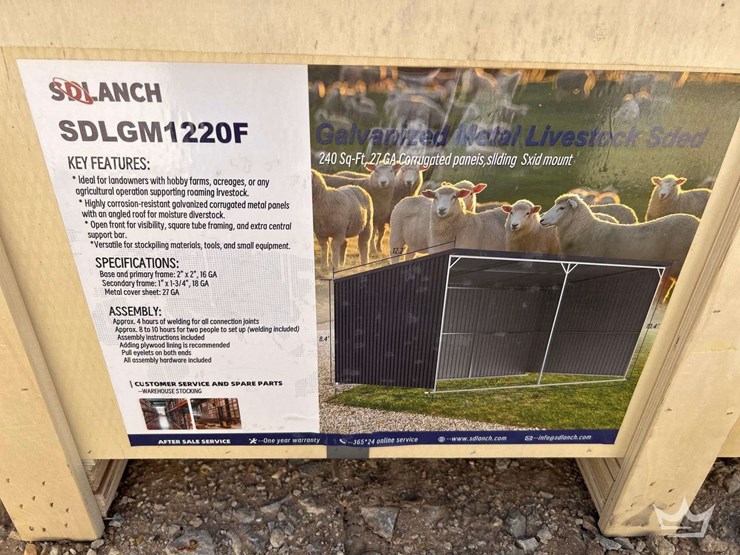 2026-sdlanch-sdlmg1220f-galvanized-metal-livestock-shed-image-1