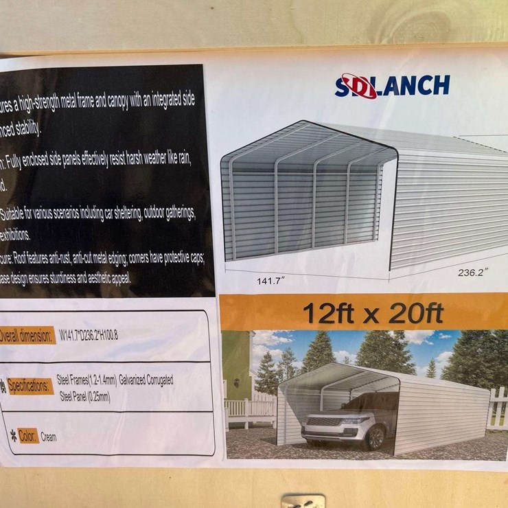 2026 SDLANCH SDLC1220 High-End Carport