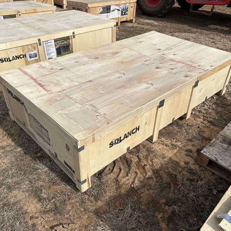 2026 SDLANCH SDLMG1220F Galvanized Metal Livestock Shed