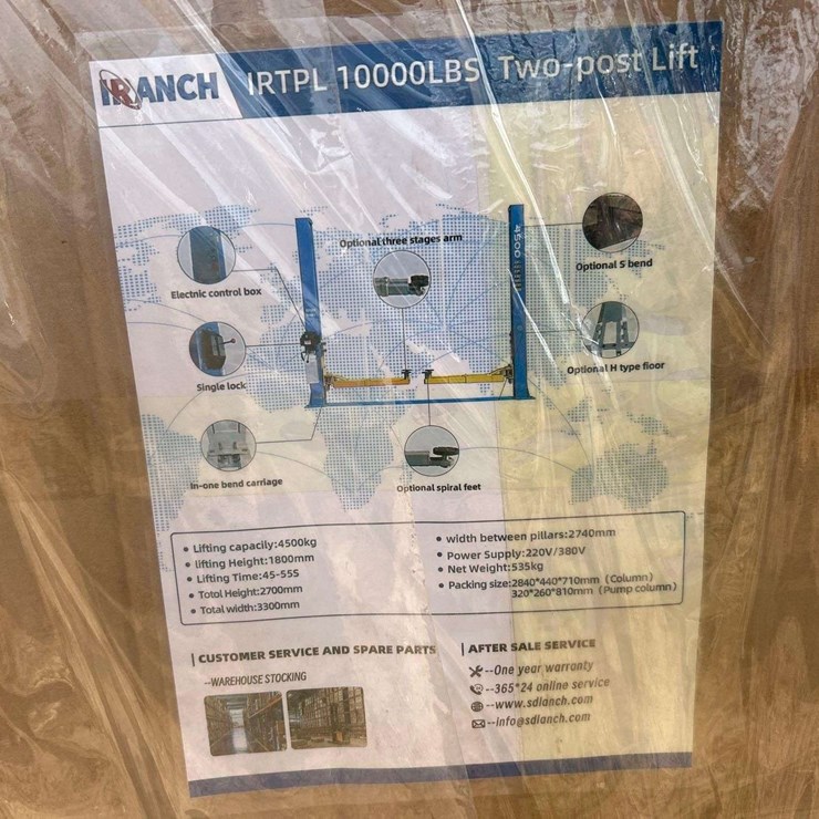 10000LBS Two Post Automotive lift