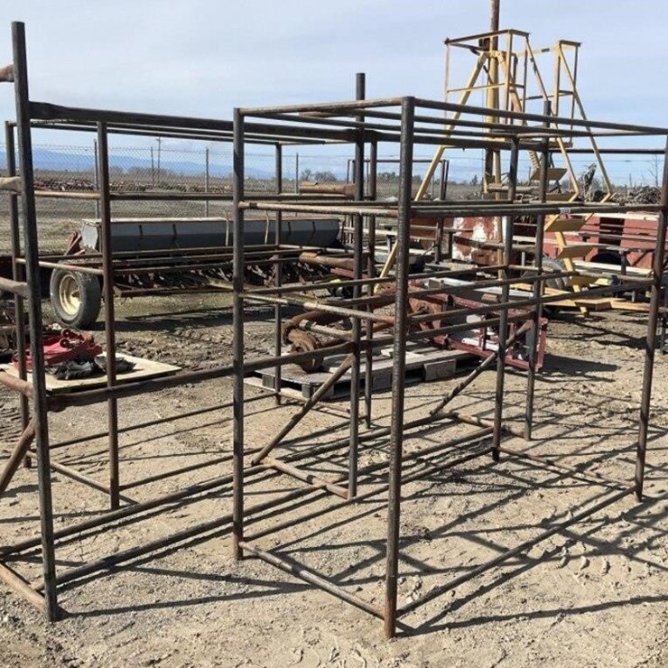 Lot of (3) Steel Racking Units