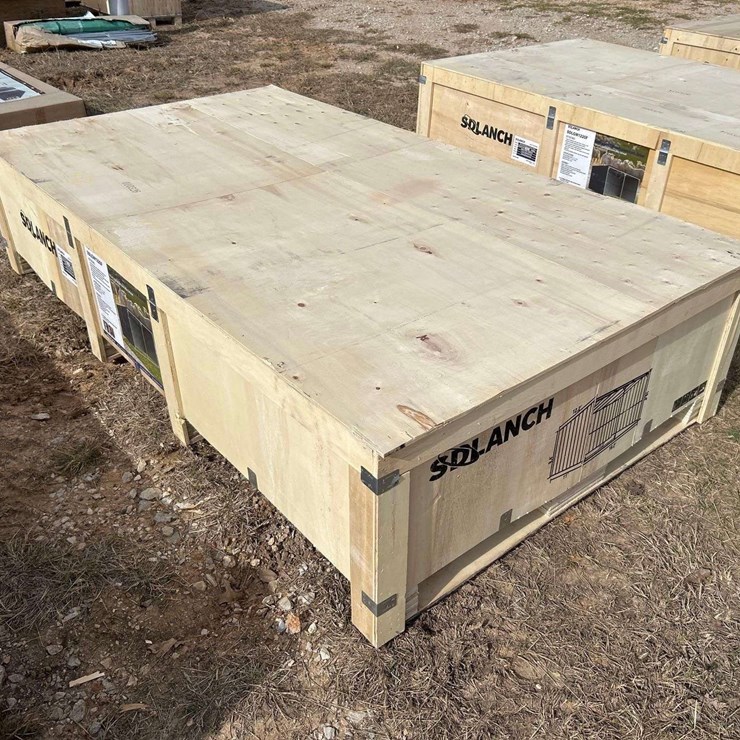 2026 SDLANCH SDLMG1220F Galvanized Metal Livestock Shed