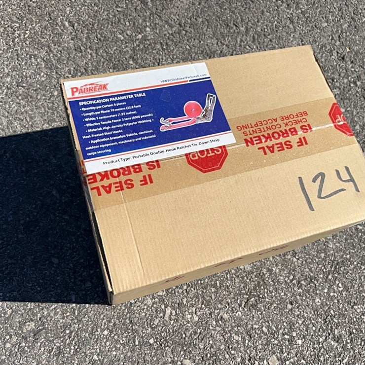 NEW 6PCS. PORTABLE DOUBLE-HOOK RATCHET TIE-DOWN STRAP NEW SUPPORT EQUIPMENT