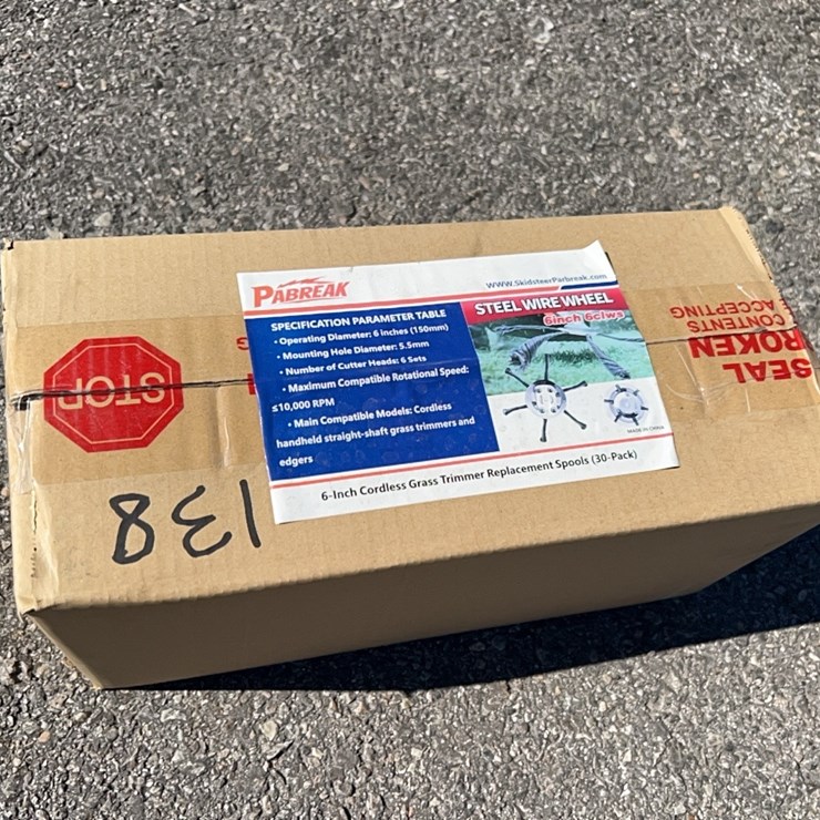 NEW 6PCS. STEEL WIRE GRASS TRIMMER HEAD NEW SUPPORT EQUIPMENT