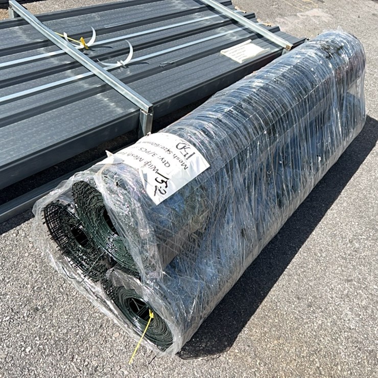 ABOSS WIRE MESH FENCE NEW SUPPORT EQUIPMENT 3 ROLLS.
