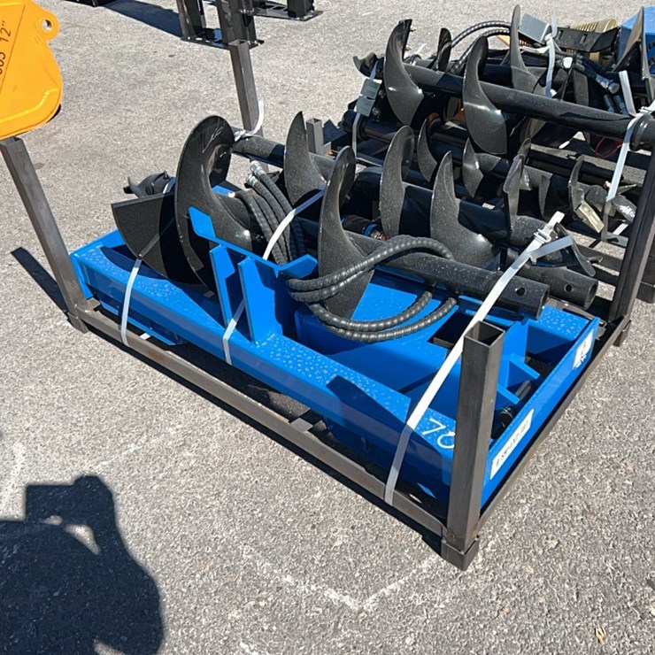NEW GIYI (3) PC AUGER SET SKID STEER ATTACHMENT