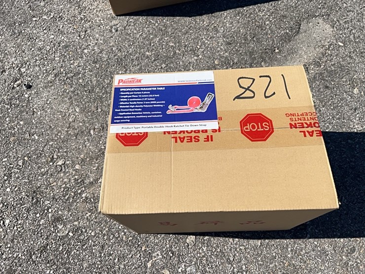 new-6pcs.-portable-double-hook-ratchet-tie-down-strap-new-support-equipment-image-1