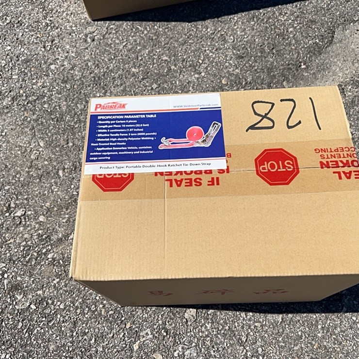 NEW 6PCS. PORTABLE DOUBLE-HOOK RATCHET TIE-DOWN STRAP NEW SUPPORT EQUIPMENT