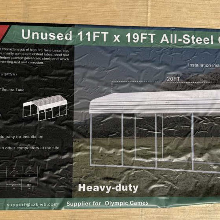 #29 • Steel Carport 11' x 19' Without Side Walls