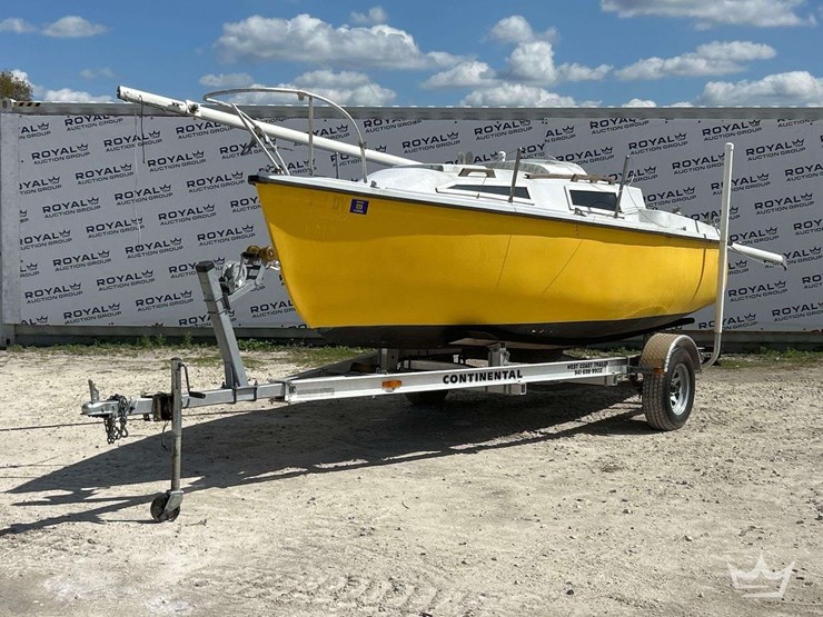 19ft-sailboat-w/-2018-continental-trailer-s/a-boat-trailer-image-1