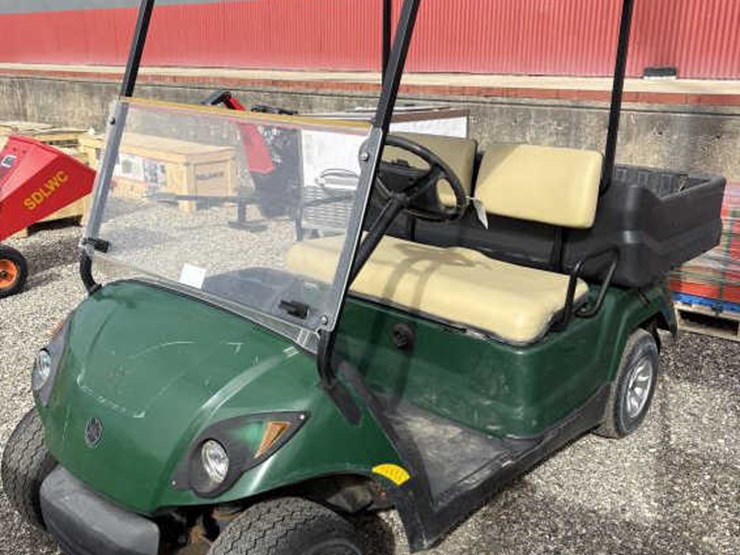 #66-•-yamaha-electric-2-seat-golf-cart-w/-dump-bed-image-1
