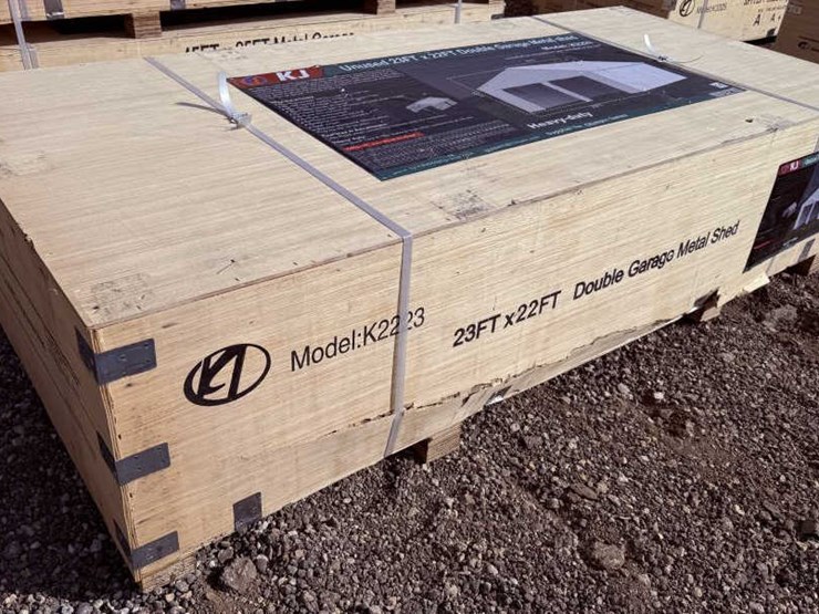 #38-•-double-garage-metal-barn---cream---23'-x-22'-image-2