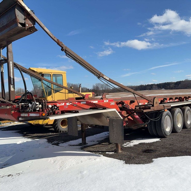 1998 Dunright Roll-Off Trailer with Strong Arm Tarp System