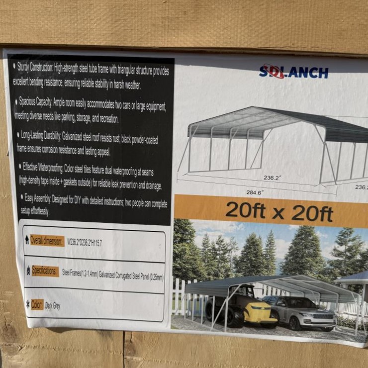 #84 • 20' x 20' Carport Without Side Walls