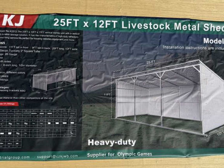 #7-•-livestock-metal-shed---cream---25'-l-x-12'-w-image-1
