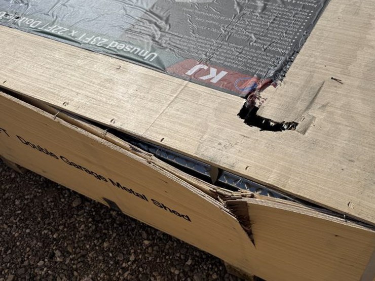 #6-•-double-garage-metal-barn---red/brown-23'-x-22'-image-4