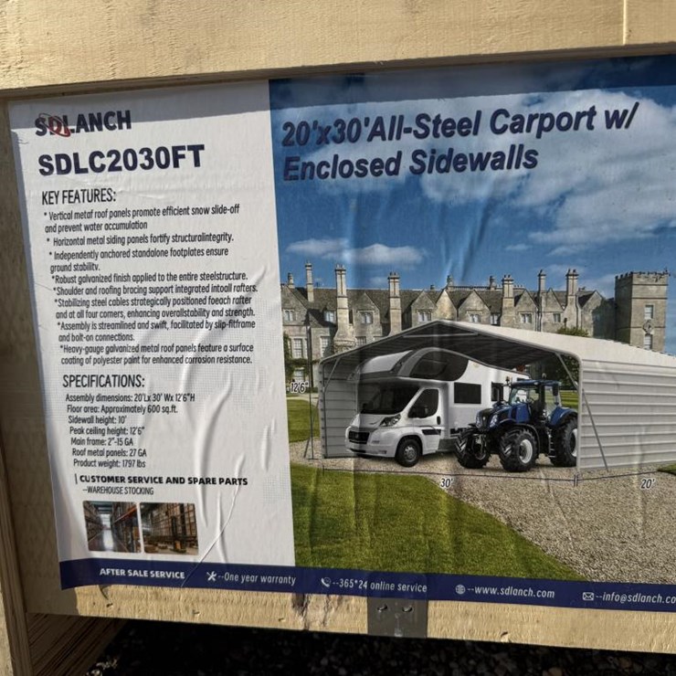 #99 • 20' x 30' Carport w/ Side Walls