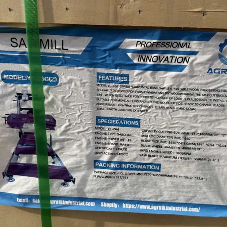 #76 • Portable Sawmill YC-26G