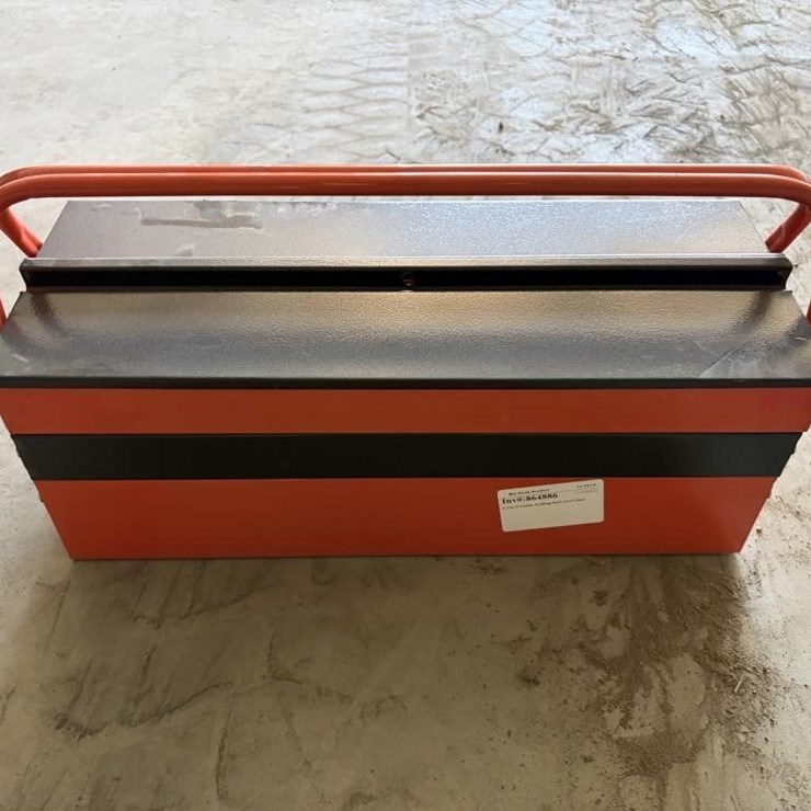 3-Tier Portable Folding Steel Tool Chest