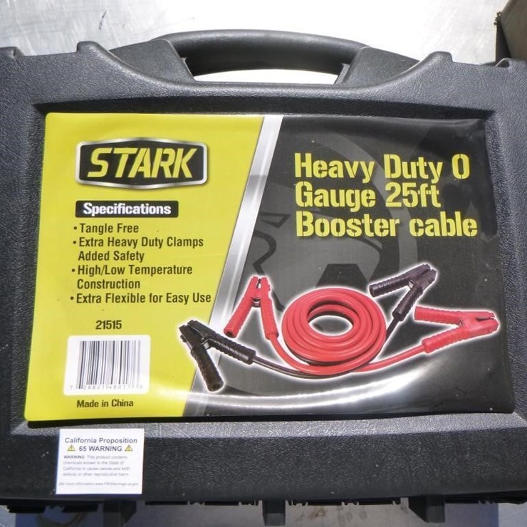 25' Heavy Duty 0-Gauge Booster Cables