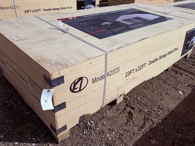 #26-•-double-garage-metal-barn---cream---23'-x-22'-image-2