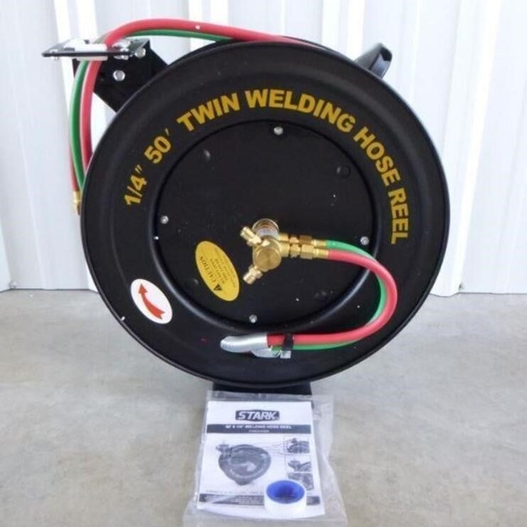 50'x1/4" Welding Hose Reel W/ Hose