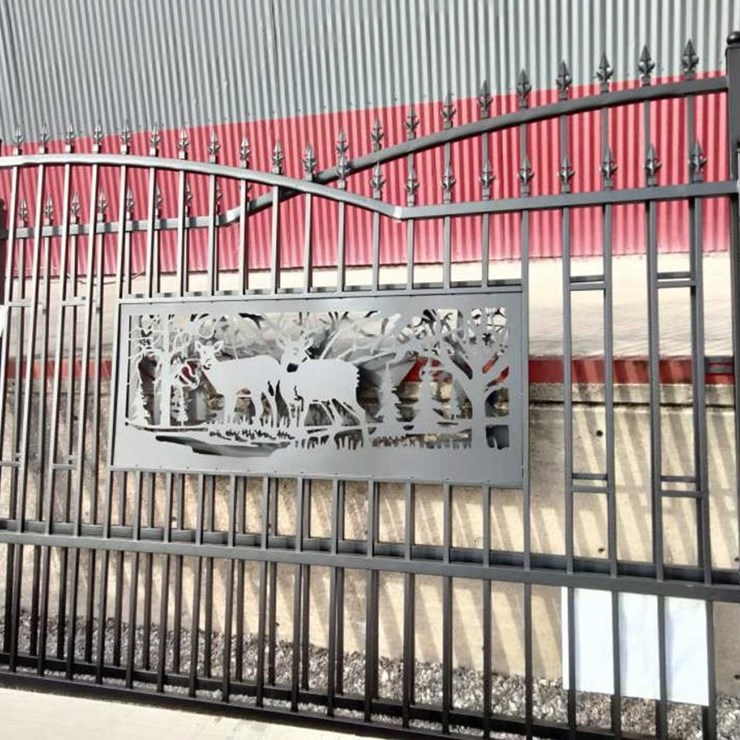 #16 • Heavy Duty Metal Bi-Parting Driveway Gate