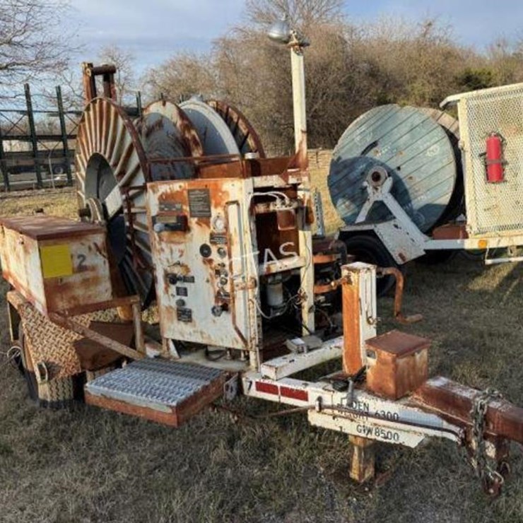 #52 • Utility Cable Puller/ Tensioner Machine On Trailer