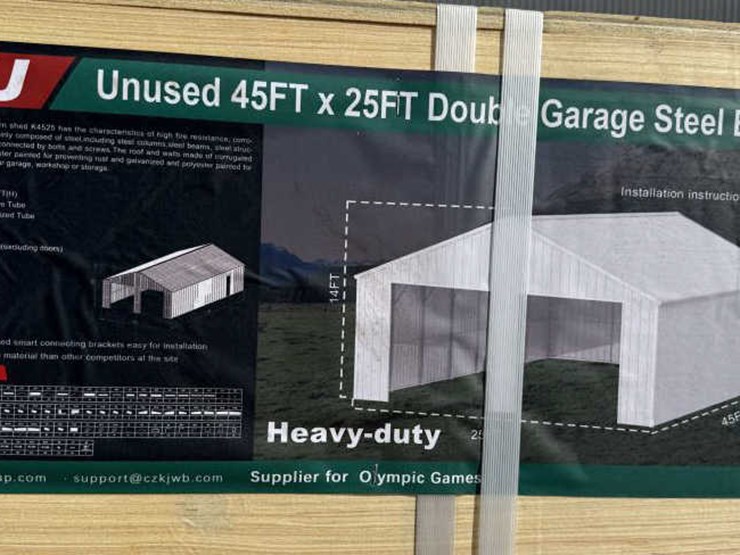 #39-•-double-garage-metal-barn---cream---45'-x-25'-image-1