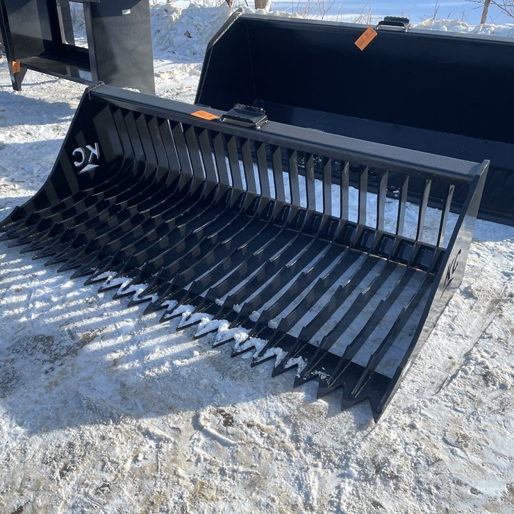 #2504 • New KC 72" Fine Skeleton Skid Steer Bucket