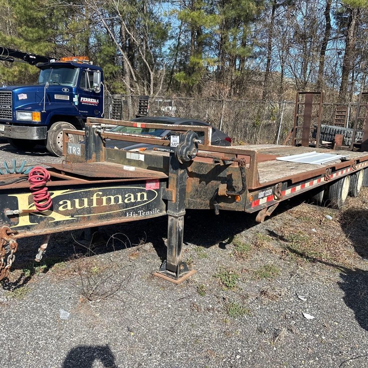 2014 KAUFMAN 8X25FT TANDEM AXLE EQUIPMENT TRAILER