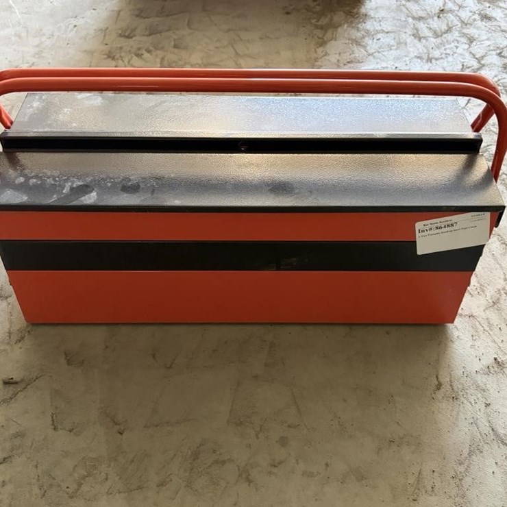 3-Tier Portable Folding Steel Tool Chest