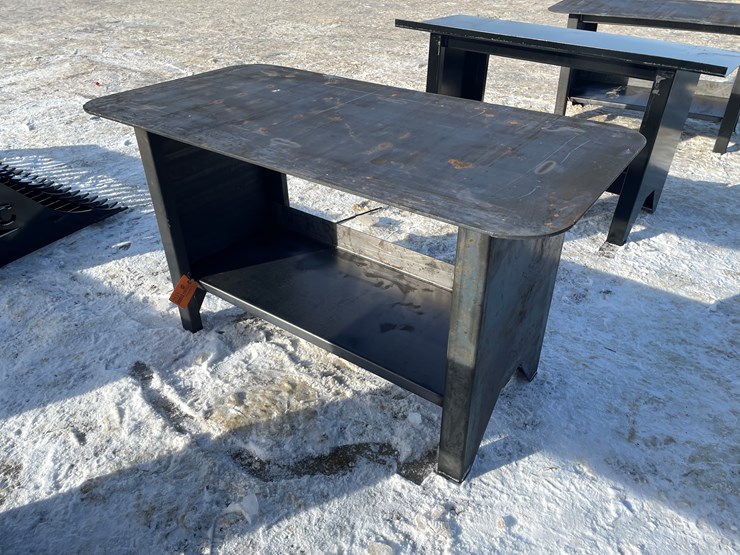 #2531-•-new-kc-welding-table-with-shelf-image-1